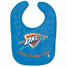 Oklahoma City Thunder Baby Feeding Bib NBA Little Fan Infant Toddler Newborn - £7.43 GBP