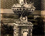 Vtg Postcard RPPC 1920s Dickeyville Wisconsin - Flower Pot Holy Ghost Ch... - £8.36 GBP