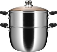 Double Layers Steamer Pot for Cooking - £47.90 GBP