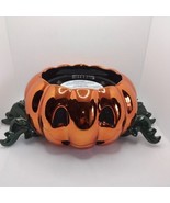 Bath and Body Works 2022 Halloween Pumpkin Spider Pedestal 3 Wick Candle... - $1,140.41 MXN