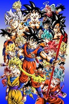 Goku All Forms Poster Ultra Instinct | Exclusive Art | Dragon Ball Super | NEW - £15.79 GBP