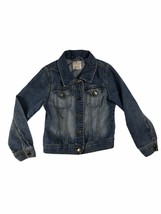 1989 Place Denim Button Up Jean Jacket Girl&#39;s Size M (7-8) - Blue Pockets - $11.20