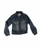1989 Place Denim Button Up Jean Jacket Girl&#39;s Size M (7-8) - Blue Pockets - £8.78 GBP