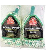 O Cedar Power Twist Mop 2 Refill Heads NOS Vintage 2001 Cloth Strips Pow... - $542.98 MXN