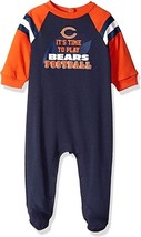 NFL Chicago Bears Baby IT&#39;S TIME TO PLAY Sleeper size 0-3 Month by Gerber - £21.23 GBP