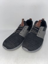 Skechers Men&#39;s Delson 3.0 Cicada Shoes Casual Shoes 210238W BlackGray 11.5 - £32.17 GBP