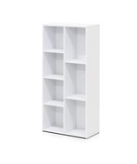 Bookcase Book Open-Shelves Storage Organizer for Home Office 7-Cube White - $1,051.71 MXN