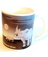 JFH Endangered Species Coffee Mug White Rhinoceros Rhino  - £12.65 GBP