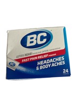BC Headaches &amp; Body Aches Fast Pain Relief 24 Packs Expiration 03/2026 - £6.64 GBP
