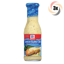 3x Bottles McCormick Lemon Butter Dill Seafood Sauce | 8.4oz | Fast Shipping - £21.93 GBP