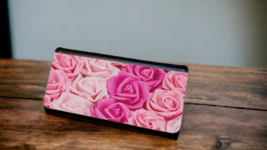 Women&#39;s Trifold Wallet Pink Roses Design - $24.95