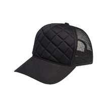 Quilted Hat Cap Adjustable One Size Baseball Trucker Snapback Base Ball Fashion - $10.89