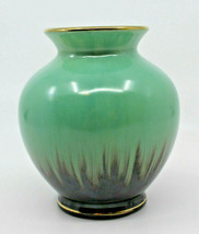 Bay Keramic Germany Studio Pottery Vase Green Brown 10.0 cm 3 7/8&quot; Tall ... - £25.59 GBP