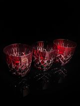 AJKA Arabella Double Old Fashion Red Glasses Set of 3 image 2