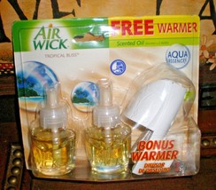 2 AirWick Tropical Bliss Scented Oil Air Wick Refills - £10.09 GBP