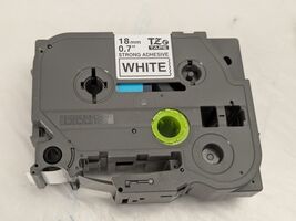 Brother TZe-S241 Extra Strength Adhesive Black Ink on White Tape 18 mm 0.7" - $9.79