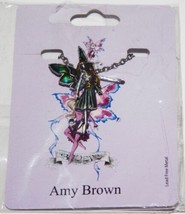Amy Brown Forget Me Not II Fairy Pendant / Necklace Pacific Giftware NEW... - $10.69