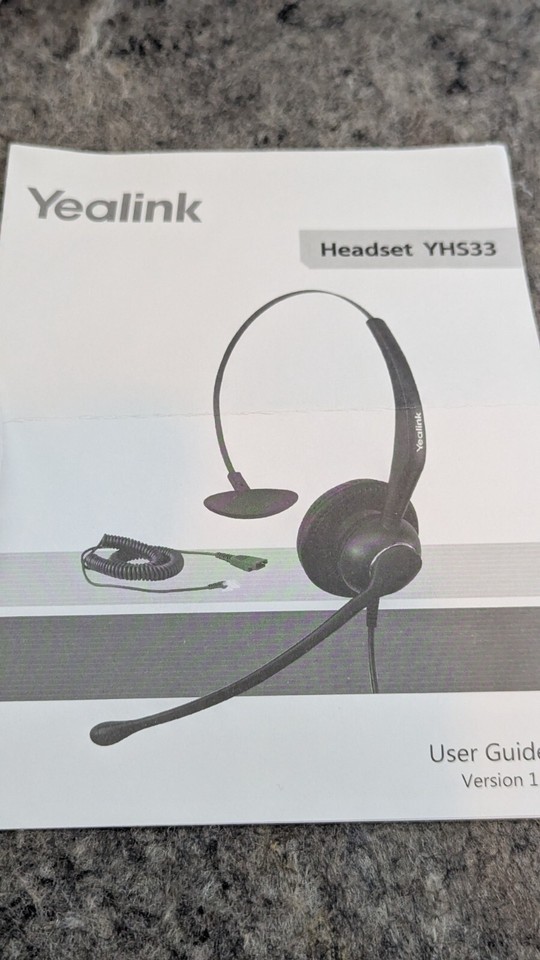 2 x Yealink YHS33 Enhanced Noise Canceling Over-The-Head Style Headset Item image 2