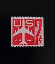 1960 7c Jet Airliner - Carmine (Coil) Scott C61 Mint F/VF NH - $37.63 MXN