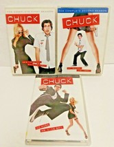 Chuck Seasons 1 2 3 Bundle Lot Complete Series DVD Sets 1st 2nd 3rd - £19.41 GBP