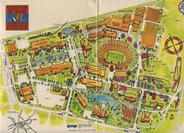 1969 State Fair of Texas Moon Year Exposition Map and Schedule - $77.22