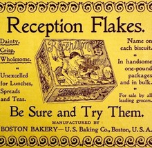 Boston Bakery Reception Flakes 1897 Advertisement Victorian Biscuits ADB... - $14.99