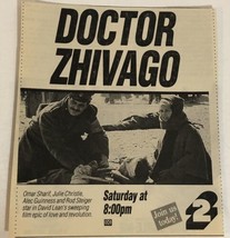 Doctor Zhivago Tv Guide Print Ad Omar Sharif Alec Guinness TPA15 - £4.63 GBP