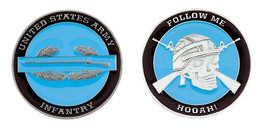 ARMY COMBAT INFANTRY BADGE 1.75&quot;  CHALLENGE COIN - $39.99
