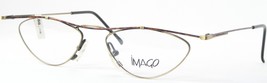 Vintage Raro iMAGO LACUNA 2 Marrón/Antiguo Bronce Gafas 50-15-140mm Alemania - $101.29