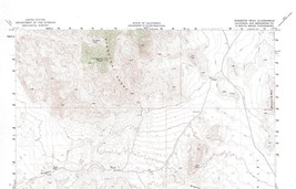 Kingston Peak Quadrangle, California 1955 Topo Map USGS 15 Minute Topographic - £16.65 GBP