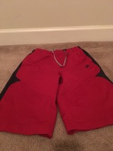 Nike Boys Athletic Basketball Shorts Size Large Red Black - $37.62