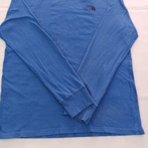The North Face AX3T377 Men's Box NSE Blue Cotton Long Sleeve T-Shirt Size Medium image 13