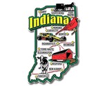 Indiana Jumbo State Map Fridge Magnet - $7.99