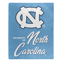 North Carolina Tar Heels 50&quot; by 60&quot; Plush Raschel Signature Throw Blanket - NCAA - £30.39 GBP