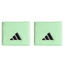 adidas Tennis Wristband Small Badminton Running Sweatband Green 2pc NWT ... - $22.41