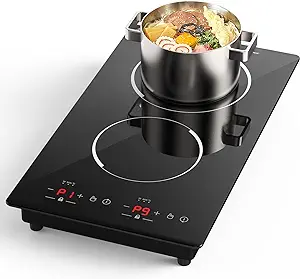 , 110V Electric Cooktop 2300W Electric Stove Top With 2 Burner Independe... - $315.99
