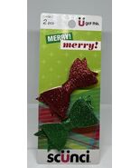 Scunci Christmas Hair Clips 2pcs (Red &amp; Green) 53588-P - $8.90
