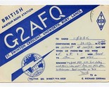 G2AFQ QSL Card Unsworth Bury Lancs England 1958 British Amateur Radio St... - $13.86