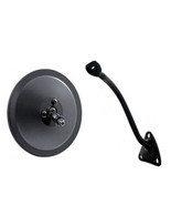 55-59 Chevy Truck 5&quot; Black Smooth Round Door Rear View Mirror &amp; LH Mount... - $36.70 CAD