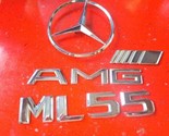 Mercedes W163 98 - 05 ML55 AMG rear hatch lid PLASTIC SILVER OEM Emblem ... - £35.85 GBP