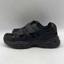 Avia Mens Black Low Top Hook And Loop Walker Strap Athletic Shoes Size 9 W - £38.87 GBP