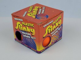 Vintage The Original Slinky Brand Plastic Slinky Jr 2000 Orange NEW IN BOX - $15.83