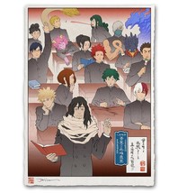 My Hero Academia Anime Japanese Edo Giclee Poster Print 12x17 Mondo Boku no MHA - £58.99 GBP