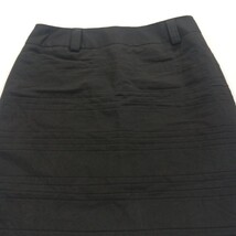 Larry Levine Straight RN#103715 Women's 8 Rear Zipper & Slit Black Pencil Skirt image 12
