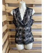 Denise Cruz Lace Sleeveless Blouse Top Woman&#39;s Size Large Careerwear KG JD - $13.56 CAD