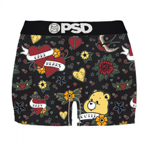 Care Bears Tattoo Print PSD Boy Shorts Underwear Black - £21.56 GBP