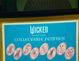 Universal Studios WICKED Pressed Pennies Full Set of 8 OZ Glenda Elphaba... - $33.77 CAD