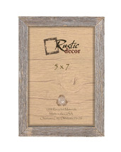 5x7 - 1&quot; Wide Rustic Barn Wood Deep Inset Photo Frame - £14.94 GBP