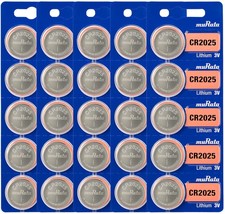 Murata CR2025 Battery DL2025 ECR2025 3V Lithium Coin Cell (25 Batteries) - £17.53 GBP