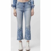 Free People 90s Raw Waist Bleached Bootcut Crop Jeans Size 28 Y2K - £39.26 GBP